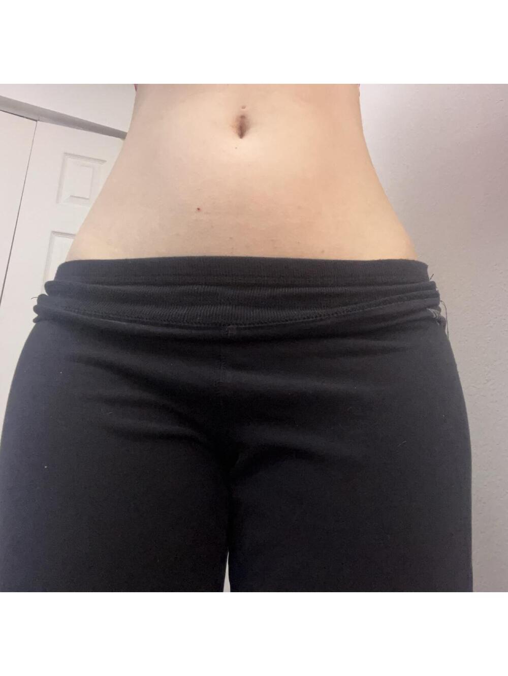 low rise straight leg capris